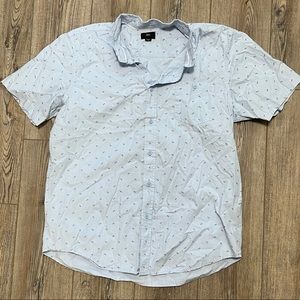 Obey Floral Print Short Sleeve Button Down
